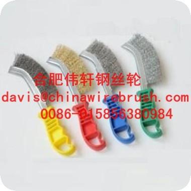 China Stainless Steel Knife Brushes with Plastic Handle for sale