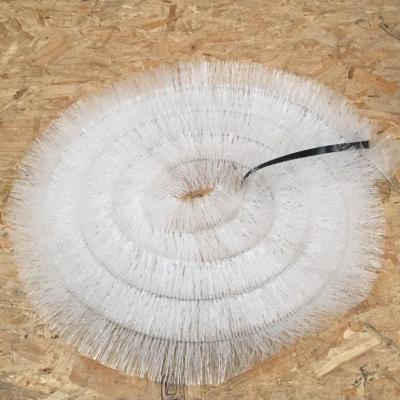 China Professional 100mm Diameter White Gutter Brush Leaf Guard 4m Rolls for Gutter Protection for sale