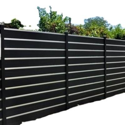 China Modern Teak Wood Outdoor Plastic Composite Grain 3D Fence WPC Garden And Swimming Pool Decorative Materials for sale