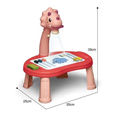 China Children's ABC Children's Writing Table Projector Projector Drawing Board Plastic Children's Double Sided Projection Drawing Board Toys for sale