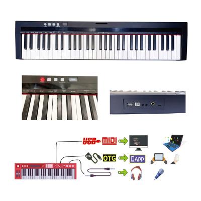 China Professional Plastic U Disk Playing Piano Keys MP3 Player Digital Piano Keyboard 61 Keys Electronic Organ Keyboard for sale