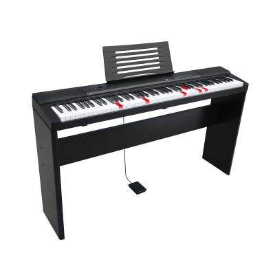 China Professional Plastic Piano 88 Keys Piano Professional Music Keyboard Midi Keyboard Musical Instrument Digital Piano Usb Lighting for sale