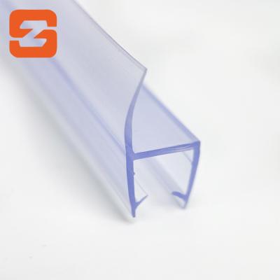 China H Type Modern Tempered Glass 6-12 Mm Transparency PVC Shower Glass Door Seal for sale