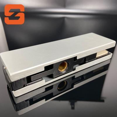 China Modern Glass Door Patch Tempering Aluminum Top Mount for sale