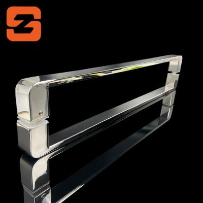 China Modern O Type Stainless Steel Bathroom Shower Glass Door Handle For Glass Door for sale