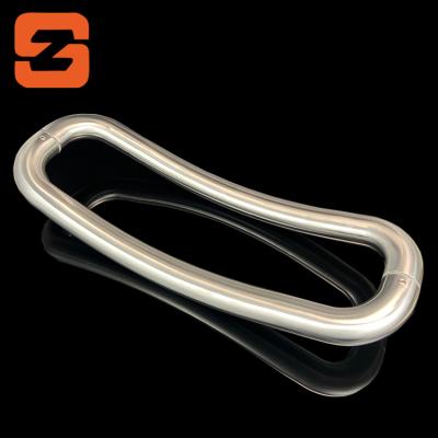 China Modern Stainless Steel Furniture Handle Pull O Type Glass Door Handle for sale