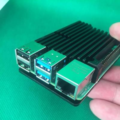 China ELECTRONIC DEVICES 2020 Pi Metal Case With Fan For Raspberry Pi 4 B Model for sale