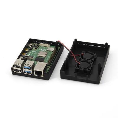 China Enclosure 4b Raspberry Pi 4 Case Black 2019 With Fan for sale