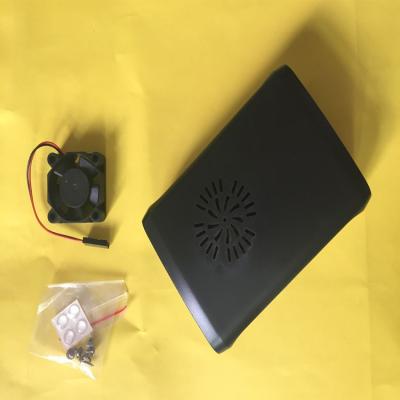 China High Quality ELECTRONIC DEVICES Raspberry Pi 3B Case With Cooling Fan for sale