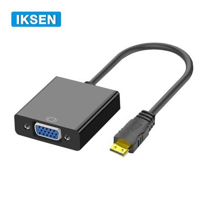 China High Quality 1080P COMPUTER MINI HDTV To VGA Adapter Male To Female HDTV Converter Audio Video Cable for sale