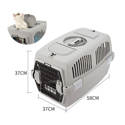 China Popular Product Dog Carrier Box Pet Cage Travel Box Kennel Breathable New Price Appropriate Design for sale