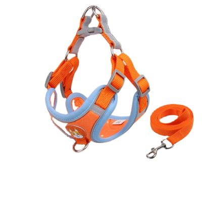 China 2021 Sales Reflective Warm Breathable Dog Harness Set Custom Collar Leash for sale