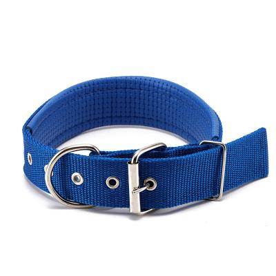 China Hot Selling Product Custom Foam Metal Training Dog Collar Nylon Luxury Collars for sale