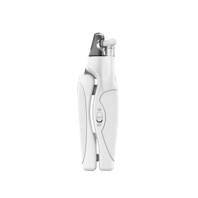 China Sustainable Ready To Ship Comfortable Use Stainless Steel Pet Nail Clipper With Led Light for sale