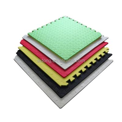 China AIDONG Baby Foam Floor Play Mat Washable Wooden House Playmat Interlock Tile Kids Gym Foam Exercise Mat for sale