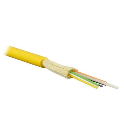 China Telecommunication Single Mode Duplex Single Mode Buffer GJFJV Cable Lszh Indoor Tight Fiber Optic Jacket for sale