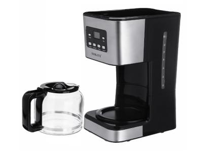 China Keep hot 950W 1.5L stainless steel+PP automatic drip stainless electric coffee maker for sale