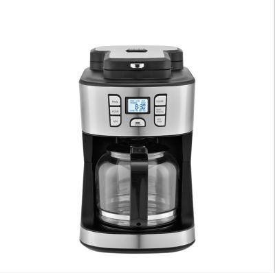 China Grinder Function 2 in 1 Italian coffee maker with temperature control grinder and coffee machine maker for sale