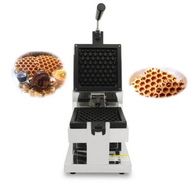 China Wholesale Price 1.3KW Stainless Steel Outdoor Waffle Machine Non-Stick Electric Commercial Honeycomb Waffle Maker for sale