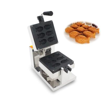 China Factory Price 1300W Fish Waffle Maker Non-Stick Baking Outdoor Taiyaki Fish Forms Commercial Waffle Maker for sale