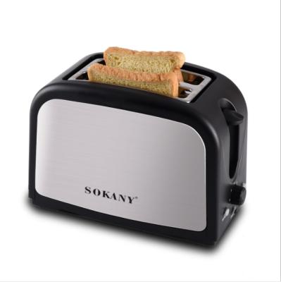 China Stainless Steel 2 Slice Bread Toaster Maker Adjustable Electric Bread Toaster Toaster for sale