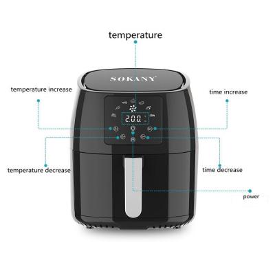 China Factory Price Commercial Nonstick Basket 30 Minute Timer Electric Air Fryer With Safety for sale