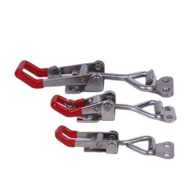 China Heavy Duty Solid Toggle Adjustable Toggle Latch Box Cabinet Door Metal Clamp Iron Latch DIY Tool for sale