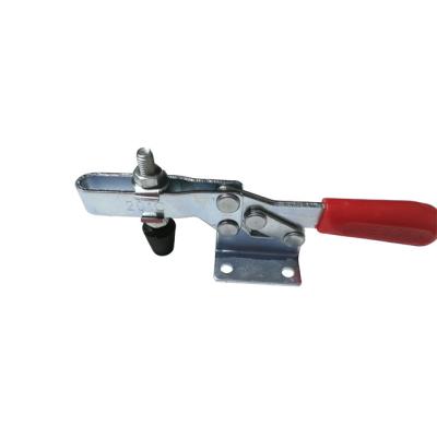 China Mild Steel Clamp Base Horizontal Toggle Clamp With 100kg Holding Capacity Gh-201c for sale