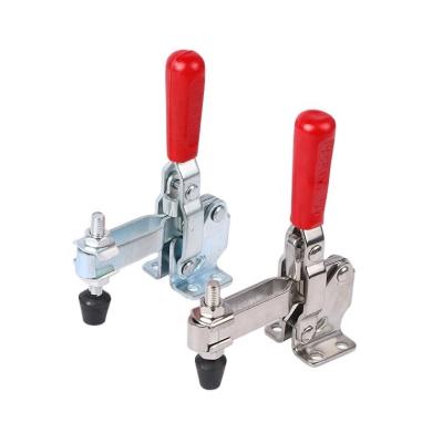 China Customized 12130 Mild Steel Galvanized Stainless Steel Vertical Latch Toggle Clamp for sale