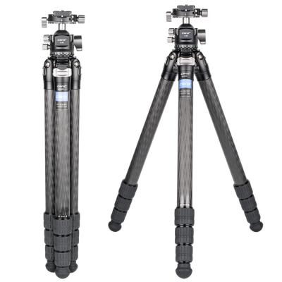 China CAVIX Carbon Fiber Tripod Carbon Fiber Tripod Professional Heavy Duty 10 Layer Carbon Fiber Tube Travel Tripod With Ball Head For Dslr Camera for sale