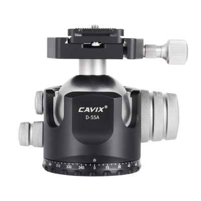 China Professional Cavix Aluminum Alloy Tripod Ball Head Panoramic Tripod Ball Head For Dslr Digital Video Camera for sale