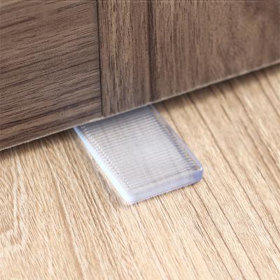 China Eco-Friendly Soft Transparent Soft Non-scratch Door Wedge Rubber Floor Pad Arch Wedge Pad Eco-friendly Furniture Rubber Stopper for sale