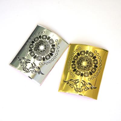 China Waterproof Custom Metal Perfume Label Embossed Perfume Bottle Labels for sale