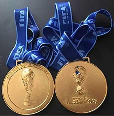 China Europe OEM Customized Design Finisher Design Your Own Running Metal World Cup Medal for sale