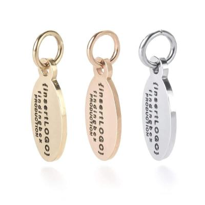 China China Stainless Steel Laser Engraved For Brand Logo Jewelry Metal Custom Logo Tag for sale