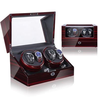 China Luxury Automatic 4+0 Times Sidekick Watch Winder For Men Watch With LED Light for sale