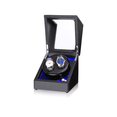 China Luxury Watch Display Time Partner Watch Winder Box For Automatic Watch 2 Winder Case for sale