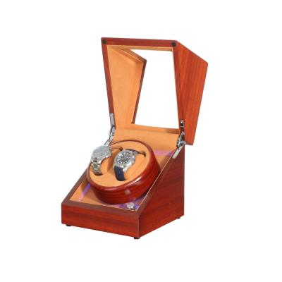 China Handmade Solid Wood Time Partner Rotatable High End Watch Box With Led And Lock For Displaying Watch for sale