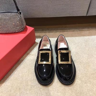 China Wholesale women flats shoes loafers fashion mirror designer slip on leather luxury shoes formal loafers for women zapatos mujeres for sale