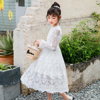 China Anti-wrinkle China Supply Beautiful Lace White Girls Summer Wedding Dresses For Sale for sale