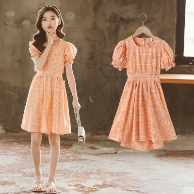 China Cute Anti-wrinkle Short Sleeve Girl Short Sleeve Dress Kids Clothes Casual Fashion Clothes Lovely Babies' Dresses for sale