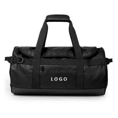 China Custom Multi-Function Large Tarpaulin Duffle Waterproof Gym Bag 50L 70L Travel Sport Duffel Bag With Logo for sale