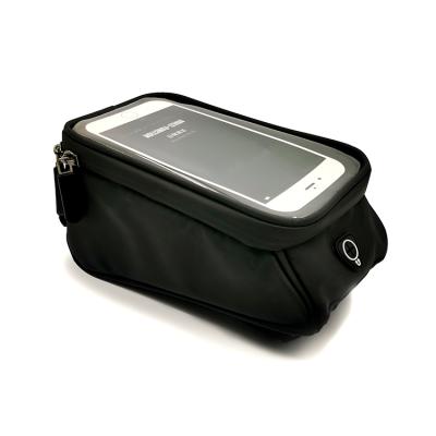 China Touchable Bicycle Travel Bag Mobile Phone Front Chassis Bag PVC Bicycle Waterproof Durable Waterproof Handlebar Bag for sale