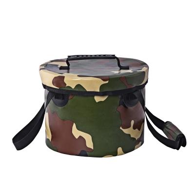 China Waterproof Supply Water Container Portable Folding Fishing Bucket for Hike Gardening Camping Fishing Traveling for sale