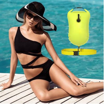 China Sandproof/PVC High Quality Waterproof Dustproof Inflatable Adult Folding Swim Dry Bag Swimming Buoy For Swimming for sale