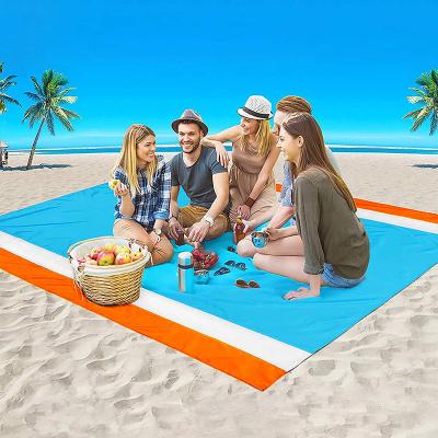 China Custom Printed Camp Waterproof Foldable Mat Foldable Outdoor Beach Camping Mat Blanket Folding Beach Mat for sale