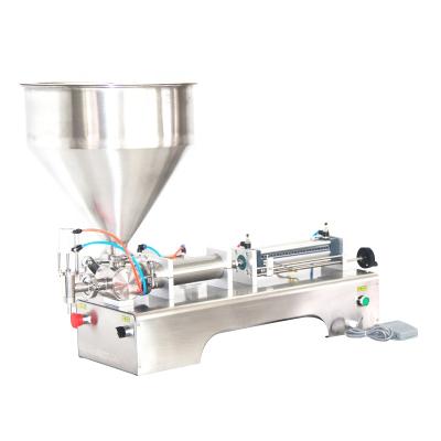 China Easy Working Table Top Dough Piston Semi-automatic Pneumatic Beef Sauce Filling Machine for sale