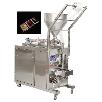 China Easy Working 2021New Automatic Ketchup Jam Pepper Sauce Salad Paste Sachet Automatic Sealing And Packaging Machine for sale