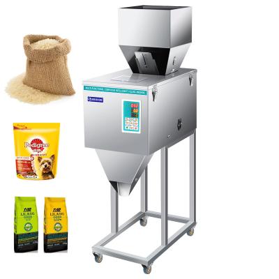 China High Efficiency 999g Food Rice Grain Dog Food Dispenser Granular Regulating Quantitative Weighing Filling Machine for sale