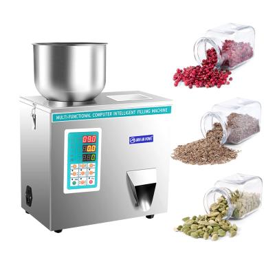 China Mini Food Powder Filling Machine Granule Food Flour Salt Rice Coffee Tea Weighing Filling Machine for sale